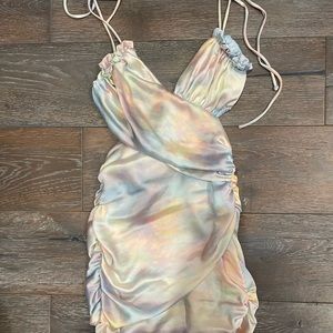 skylar + madison wrap around mini dress